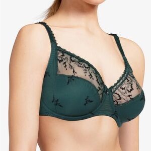 Chantelle Every Curve Bra in Cameo Green 34 DDDD